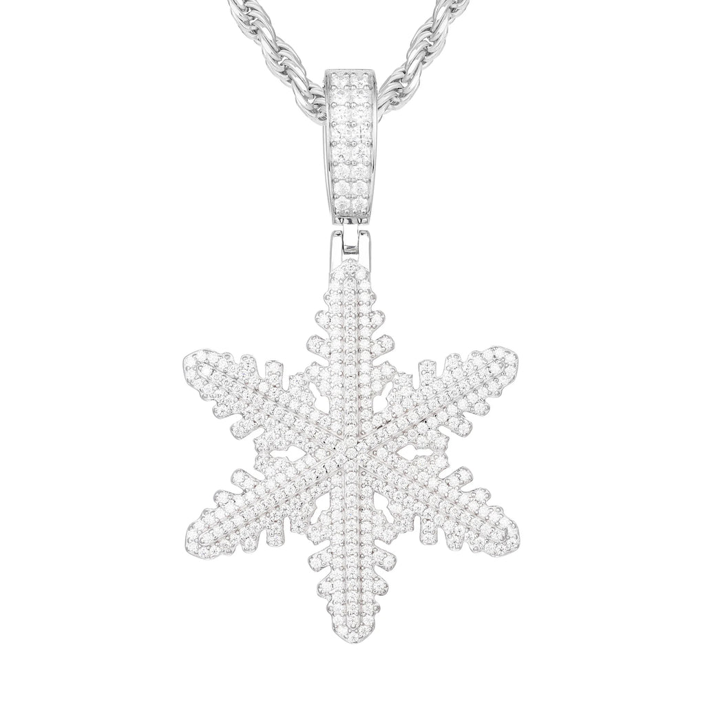 Moissanite Iconic Snowflake Pendant