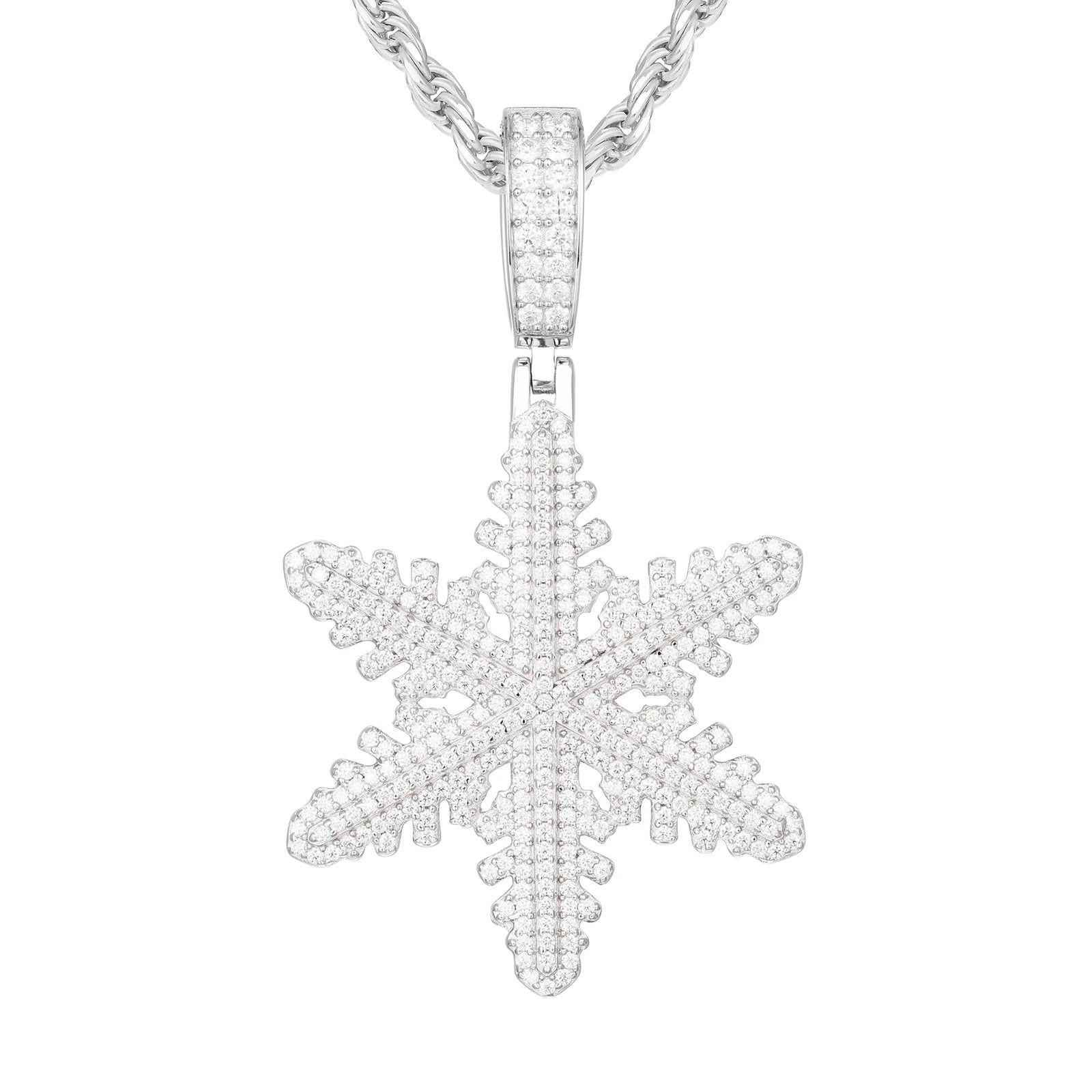 Moissanite Iconic Snowflake Pendant