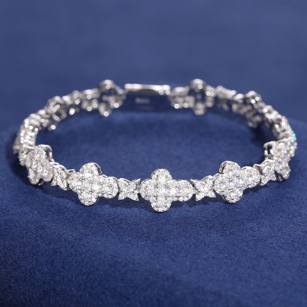 Moissanite Clover Bracelet