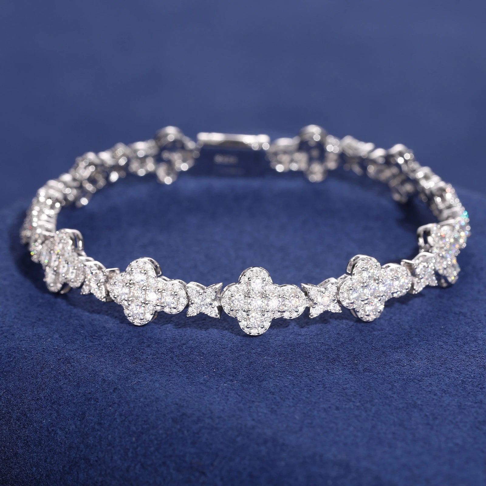 Moissanite Clover Bracelet