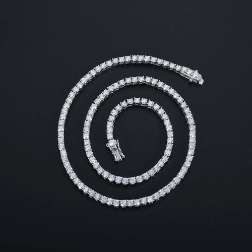 Iced Moissanite Tennis Chain - 3mm