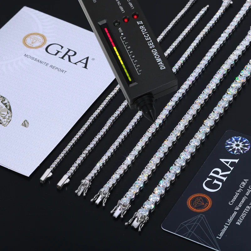 Iced Moissanite Tennis Chain - 2mm