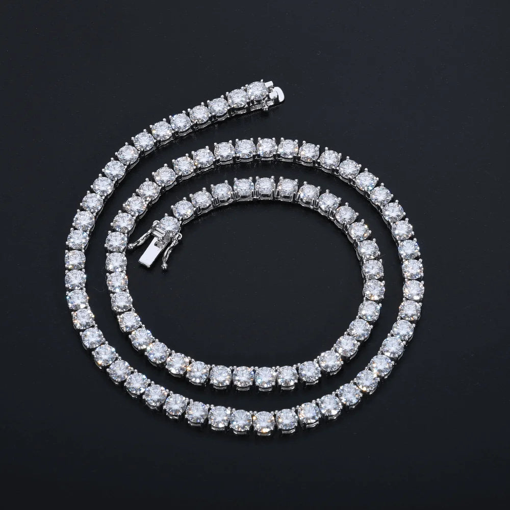Iced Moissanite Tennis Chain - 5mm