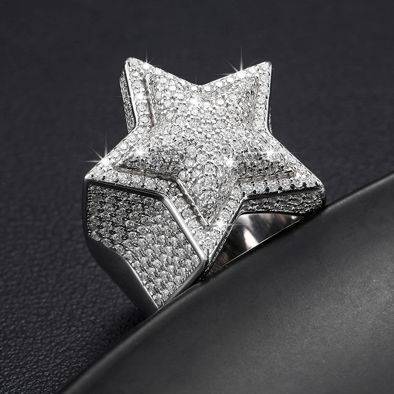 Moissanite Rockstar Ring