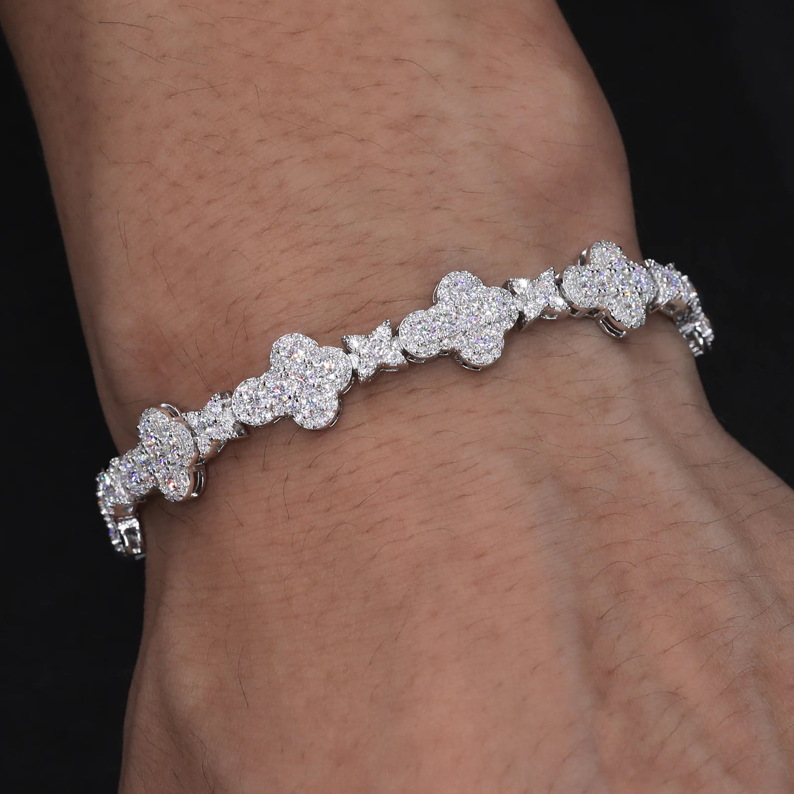 Moissanite Clover Bracelet