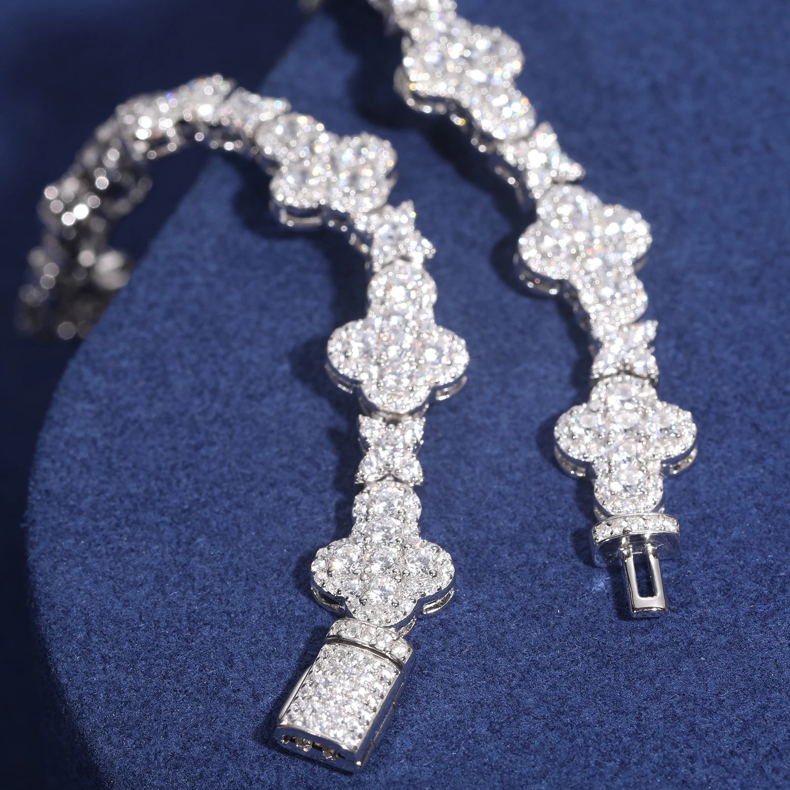 Moissanite Clover Bracelet