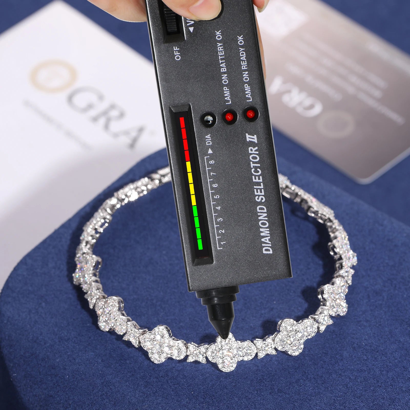 Moissanite Clover Bracelet